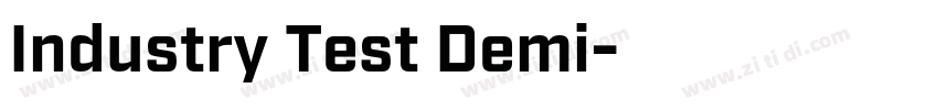 Industry Test Demi字体转换